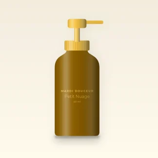 Crème solaire visage anti-âge Petit Nuage SPF 50+ – Mardi Douceur, flacon-pompe 40 ml