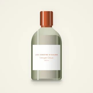 Verger Doux nettoyant visage peaux grasses – Les Jardins d'Aulne, flacon 400 ml