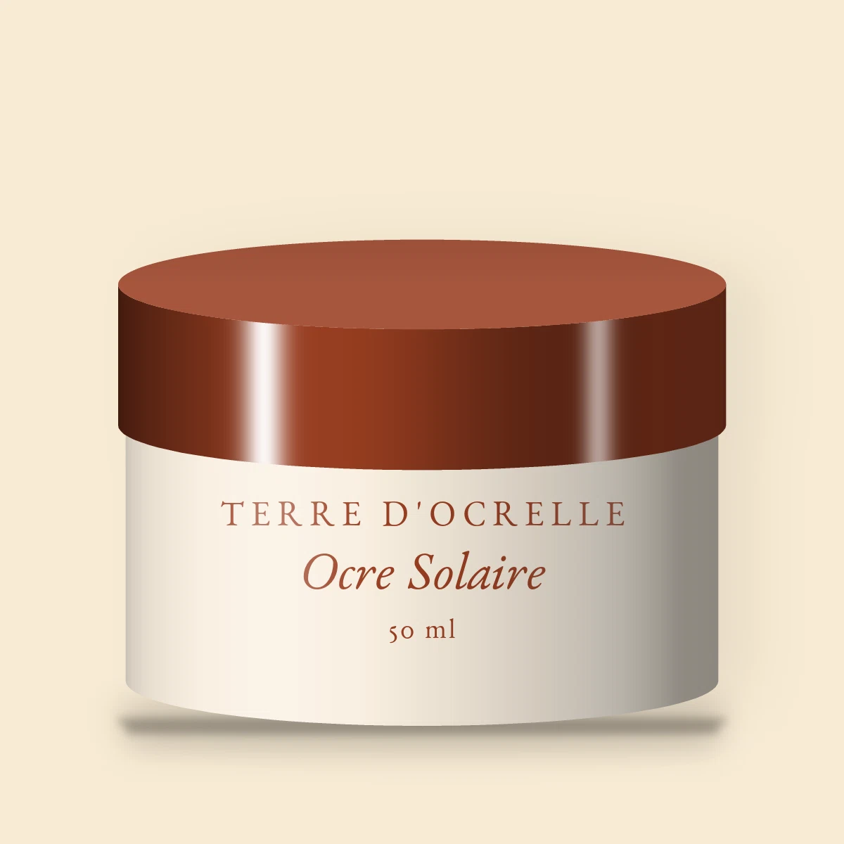 Ocre Solaire soin anti-âge raffermissant – Terre d'Ocrelle, pot 50 ml