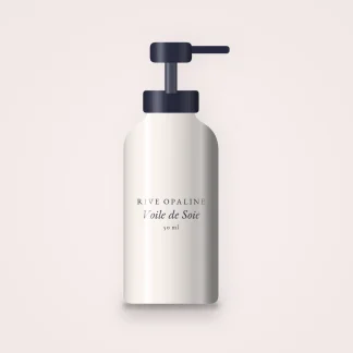 Crème hydratante Voile de Soie à l'huile de noisette – Rive Opaline, flacon-pompe 50 ml