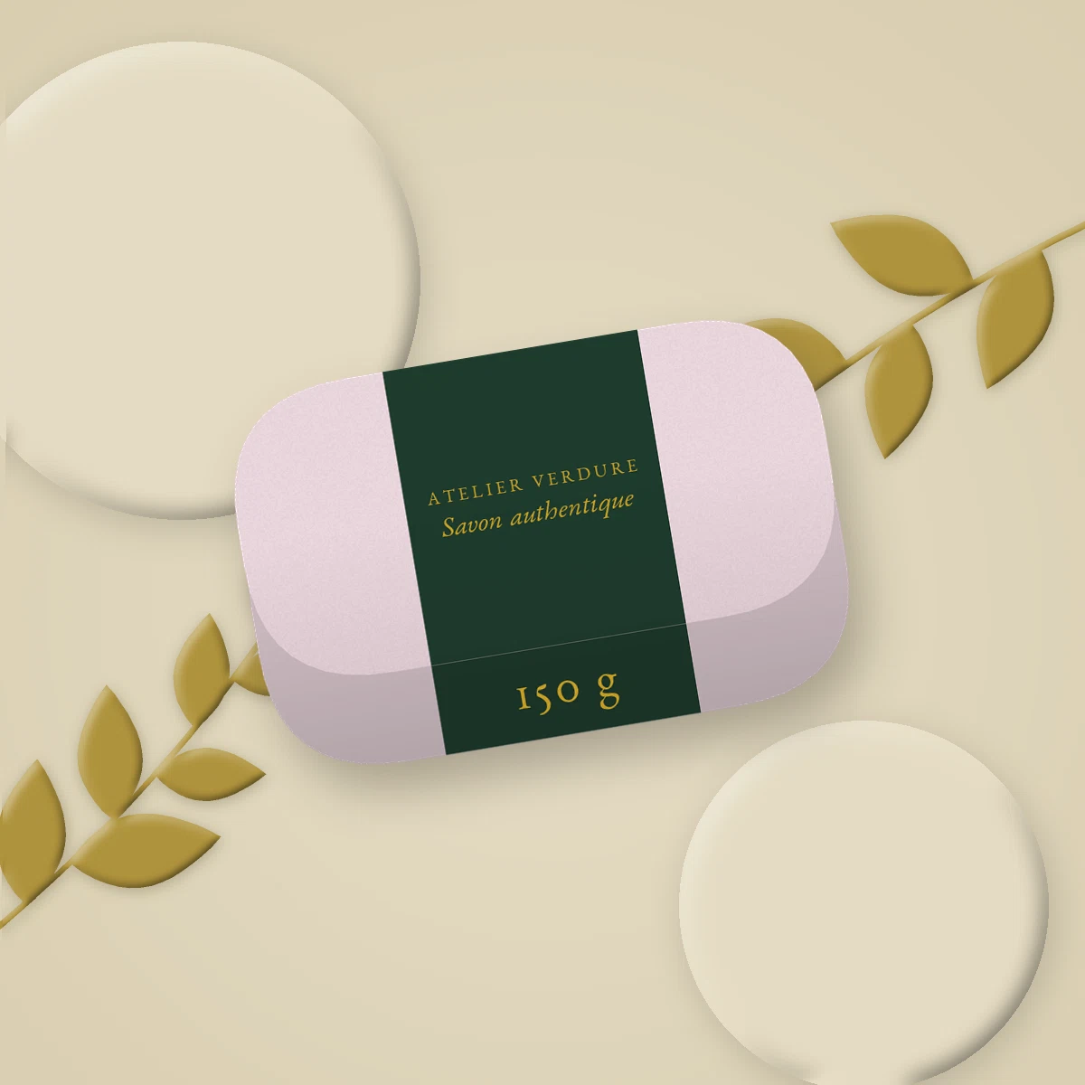 Savon surgras authentique à l'huile de camélia – Atelier Verdure, photo d'ambiance