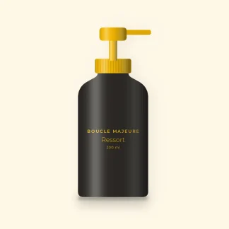 Soin sans rinçage multi-bienfaits Ressort – Boucle Majeure, flacon-pompe 200 ml