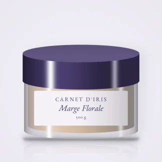 Gommage corps Marge Florale aux noyaux d'abricot – Carnet d'Iris, pot 300 g