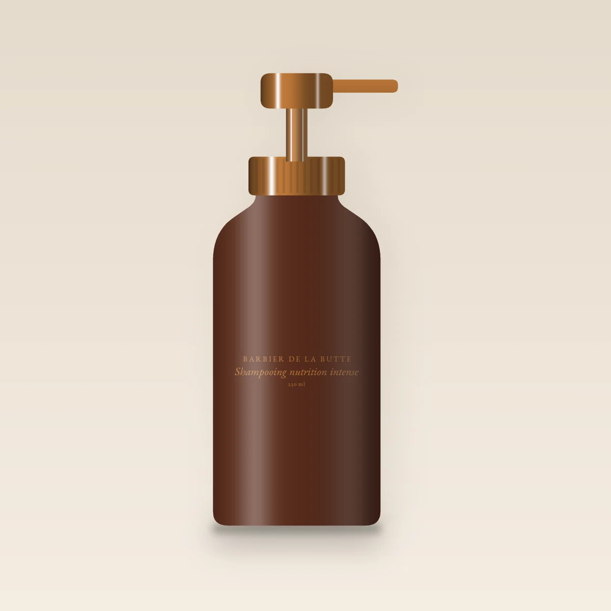 Shampooing nutrition intense à l'huile d'argan – Barbier de la Butte, flacon-pompe 250 ml
