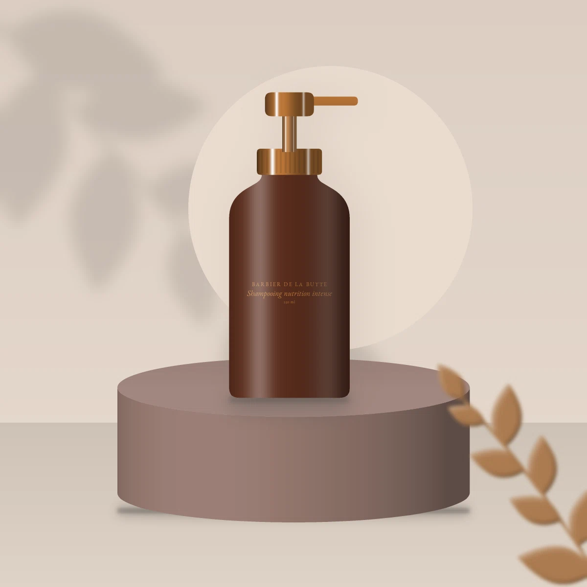 Shampooing nutrition intense à l'huile d'argan – Barbier de la Butte, photo d'ambiance