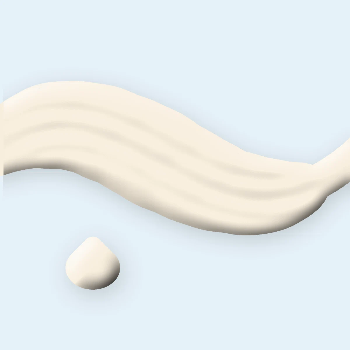 Lait solaire nourrissant à l'huile de coco SPF 50+ – Halvène, aperçu de la texture