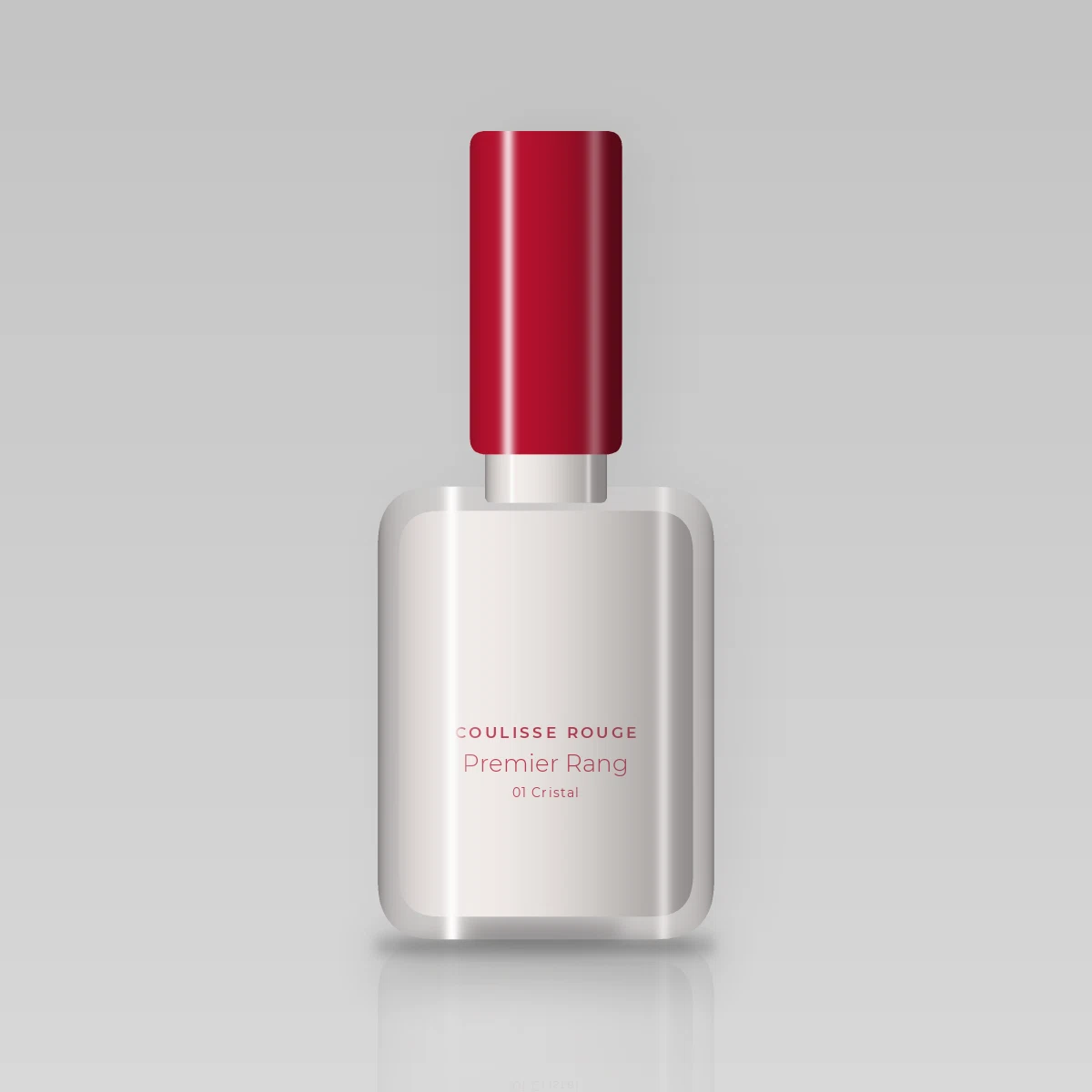 Vernis à ongles Premier Rang fortifiant – Coulisse Rouge, flacon 10 ml, teinte 01 Cristal