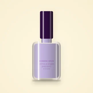Vernis à ongles précision à l'huile d'argan – Bonbon Néon, flacon 12 ml, teinte 21 Lavande