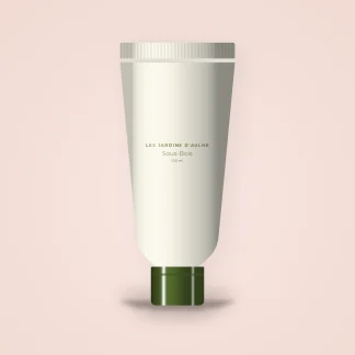Crème mains Sous-Bois à l'huile de rose musquée – Les Jardins d'Aulne, tube 100 ml