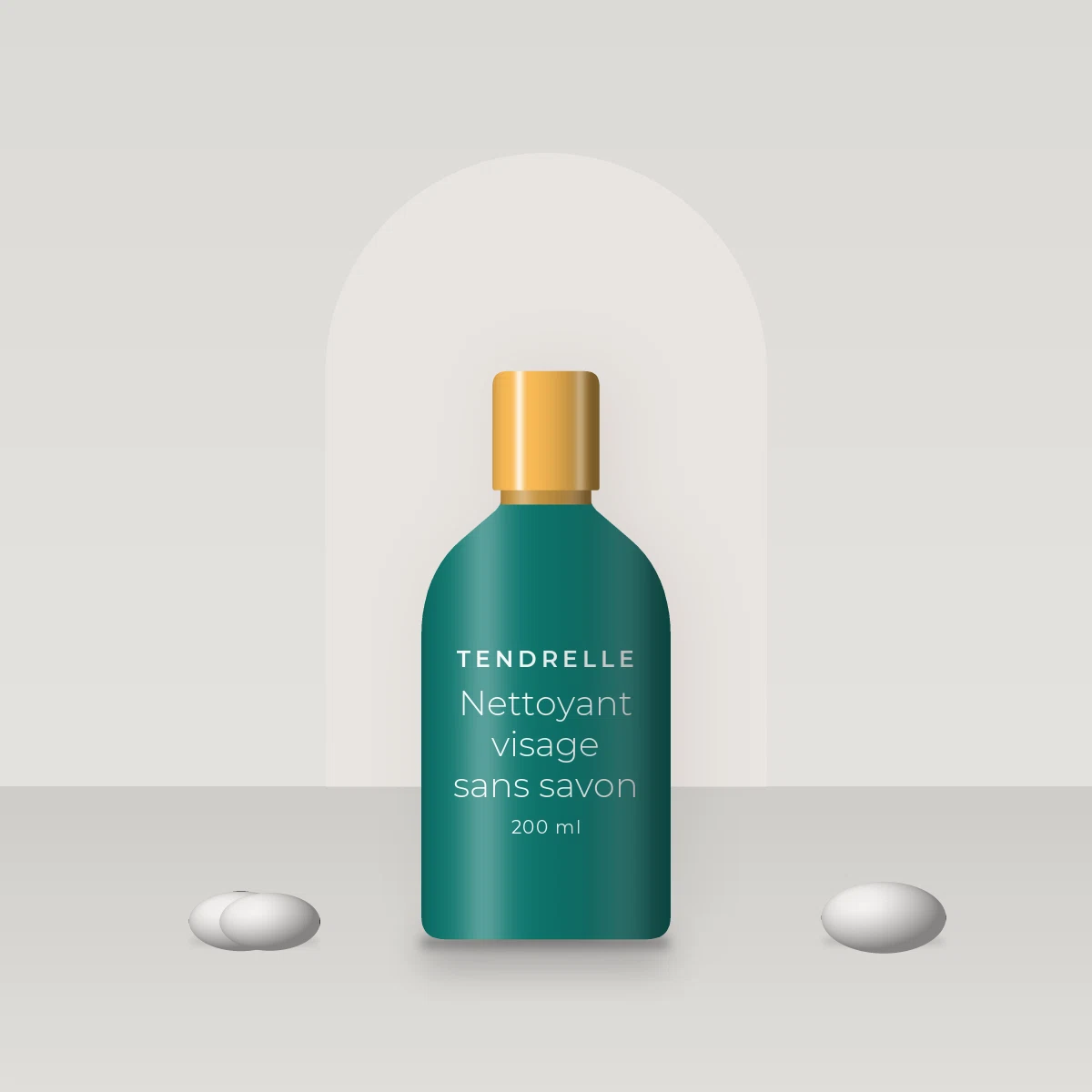 Nettoyant visage sans savon à l'extrait de concombre – Tendrelle, photo d'ambiance