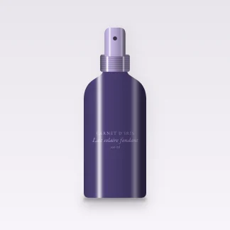 Lait solaire fondant à l'huile d'abricot SPF 50+ – Carnet d'Iris, flacon spray 200 ml