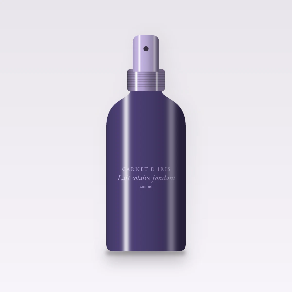 Lait solaire fondant à l'huile d'abricot SPF 50+ – Carnet d'Iris, flacon spray 200 ml