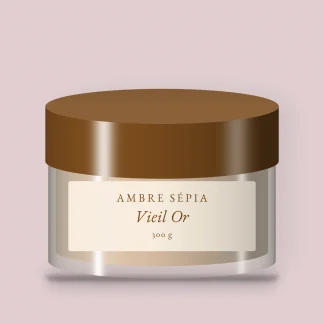 Gommage corps Vieil Or affinant au sucre – Ambre Sépia, pot 300 g