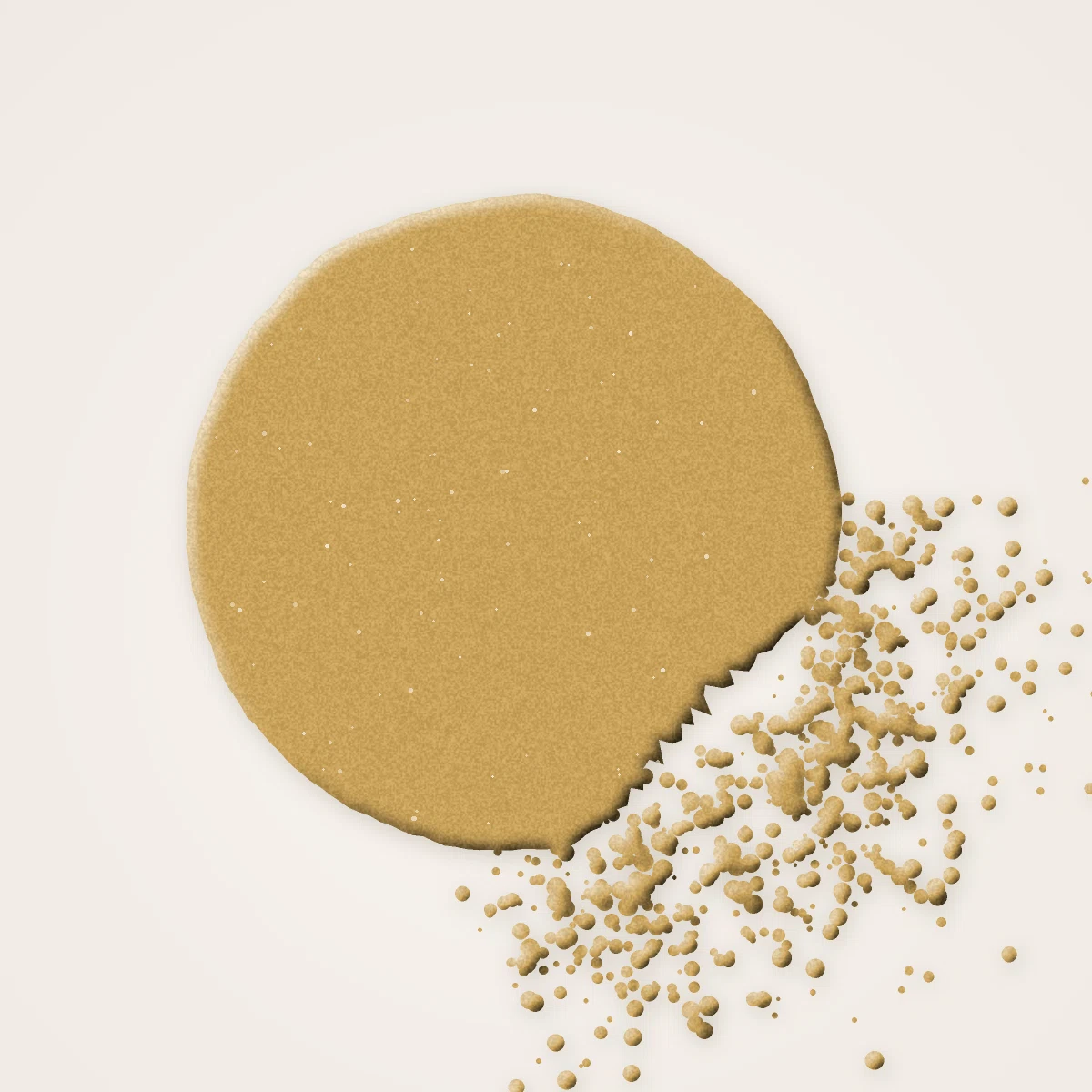 Palette yeux estompable à l'huile de macadamia – Maison Nuance, aperçu de la teinte Tons dorés