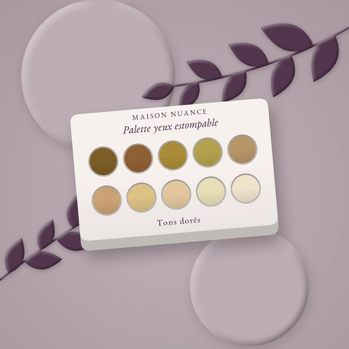 Palette yeux estompable à l'huile de macadamia – Maison Nuance, photo d'ambiance