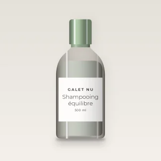 Shampooing équilibre à l'extrait de sauge – Galet Nu, flacon 500 ml
