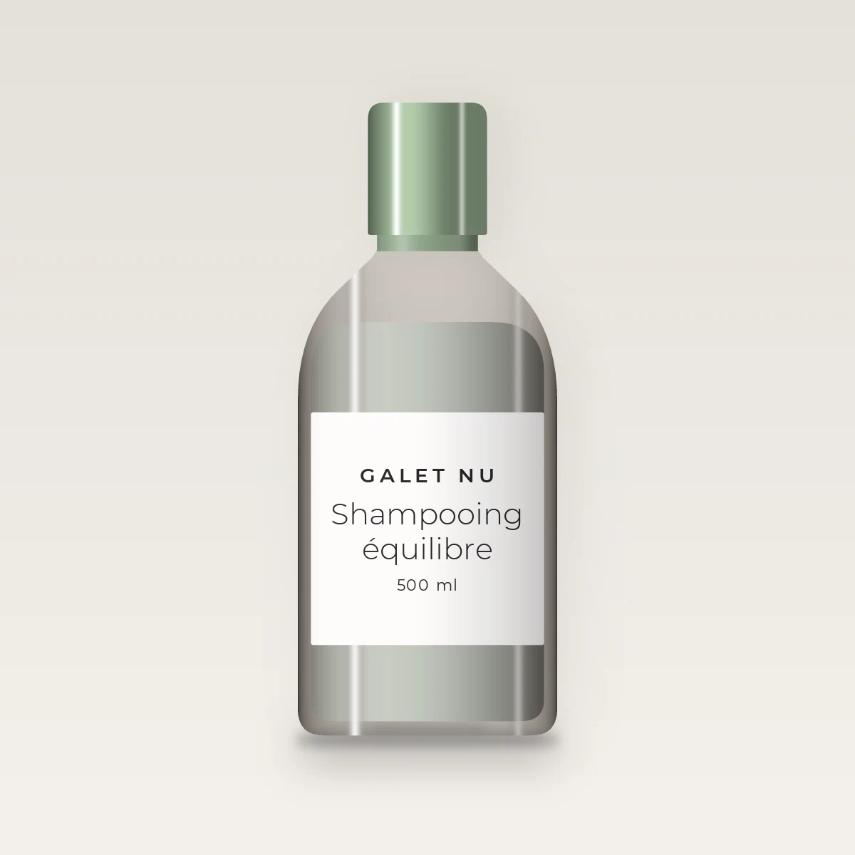 Shampooing équilibre à l'extrait de sauge – Galet Nu, flacon 500 ml