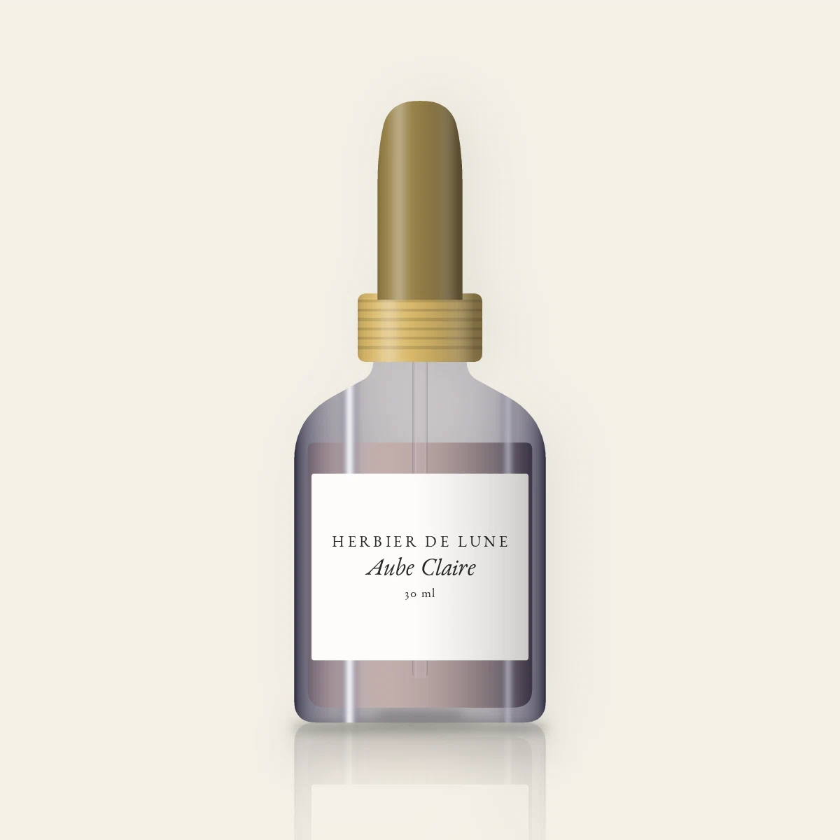Aube Claire sérum liftant – Herbier de Lune, flacon compte-gouttes 30 ml