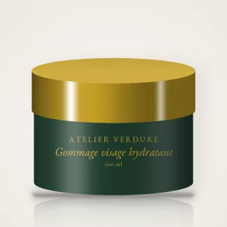 Gommage visage hydratant à l'extrait de kiwi – Atelier Verdure, pot 100 ml