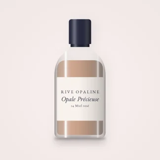 Fond de teint Opale Précieuse à l'eau de rose – Rive Opaline, flacon 30 ml, teinte 14 Miel rosé