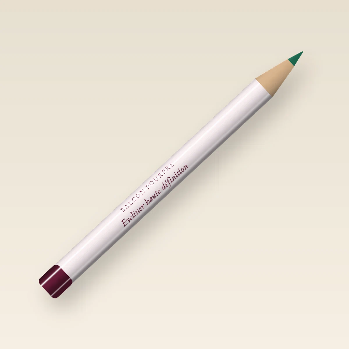 Eyeliner haute définition au squalane – Balcon Pourpre, crayon 1,2 g, teinte Vert émeraude