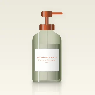 Crème coiffante Pomme Sauvage au beurre de murumuru – Les Jardins d'Aulne, flacon-pompe 75 ml