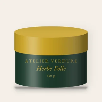 Gommage corps Herbe Folle satinant – Atelier Verdure, pot 150 g