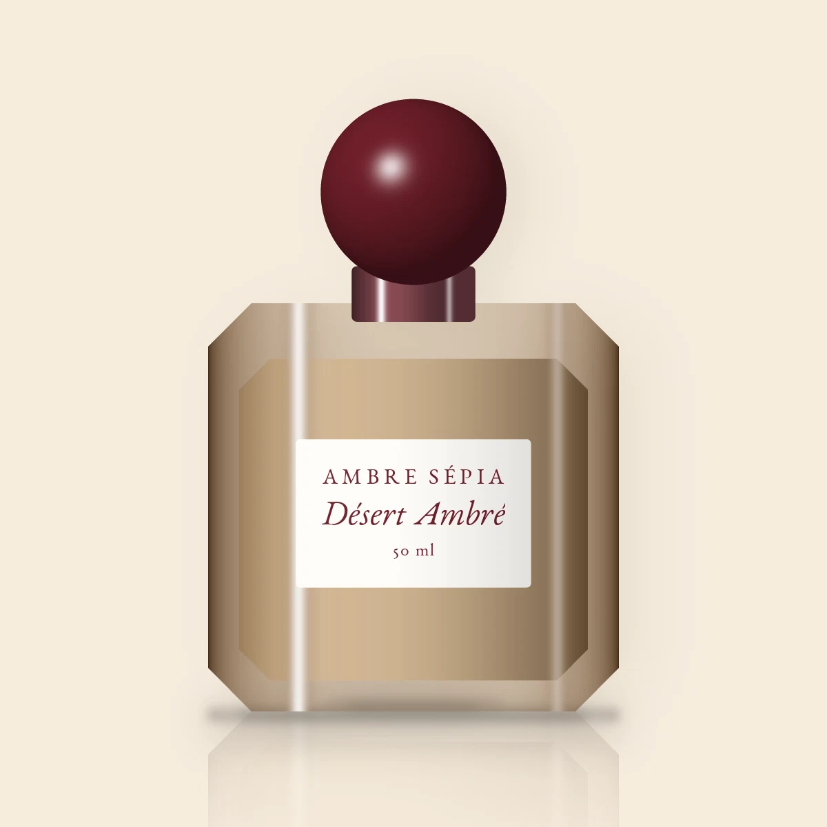 Parfum Désert Ambré frivole au citron de Sicile – Ambre Sépia, flacon 50 ml