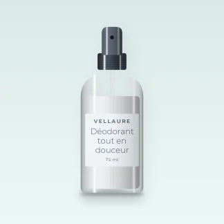 Déodorant tout en douceur à la reine-des-prés – Vellaure, flacon spray 75 ml