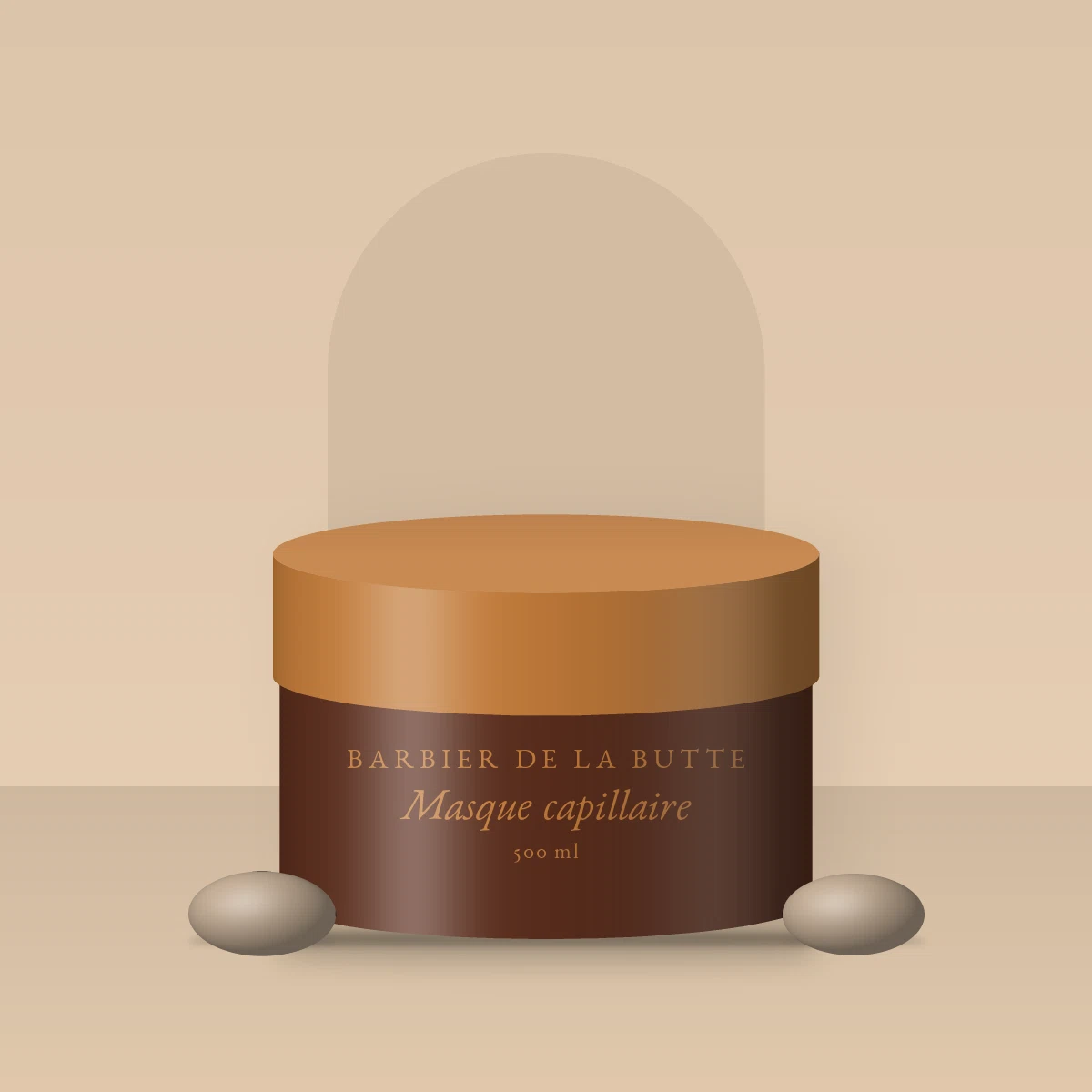 Masque capillaire désaltérant à l'extrait de canneberge – Barbier de la Butte, photo d'ambiance