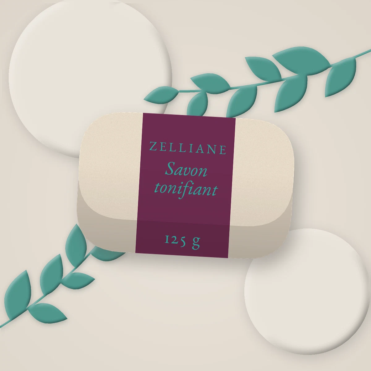 Savon tonifiant au café – Zelliane, photo d'ambiance