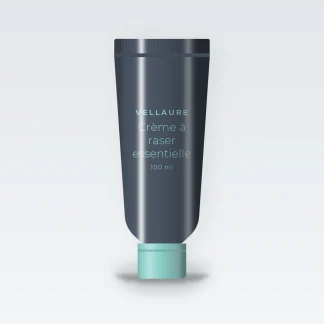 Crème à raser essentielle au sapin de Sibérie pour homme – Vellaure, tube 100 ml