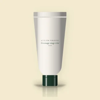 Gommage visage éclat à l'extrait de kiwi – Atelier Verdure, tube 100 ml