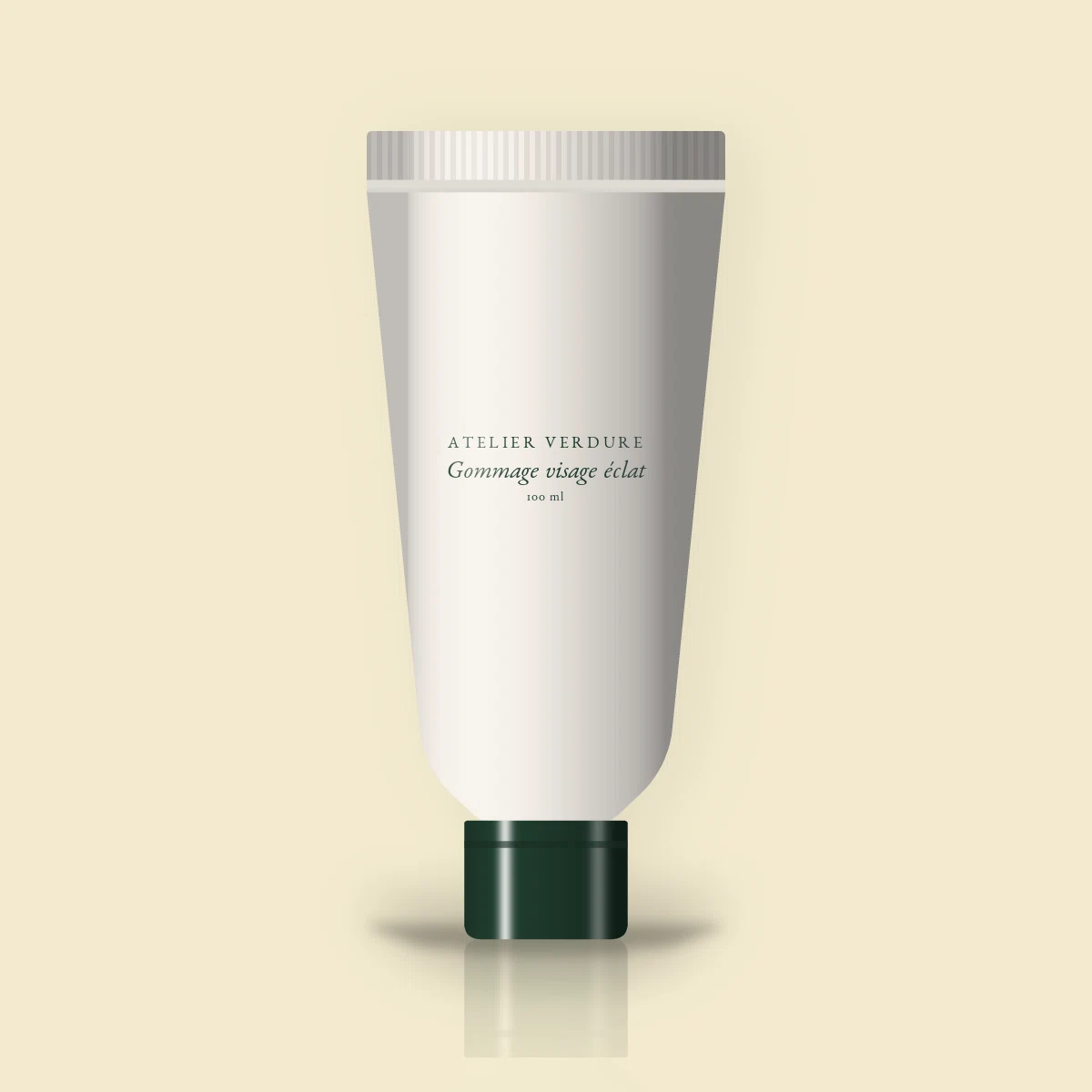 Gommage visage éclat à l'extrait de kiwi – Atelier Verdure, tube 100 ml