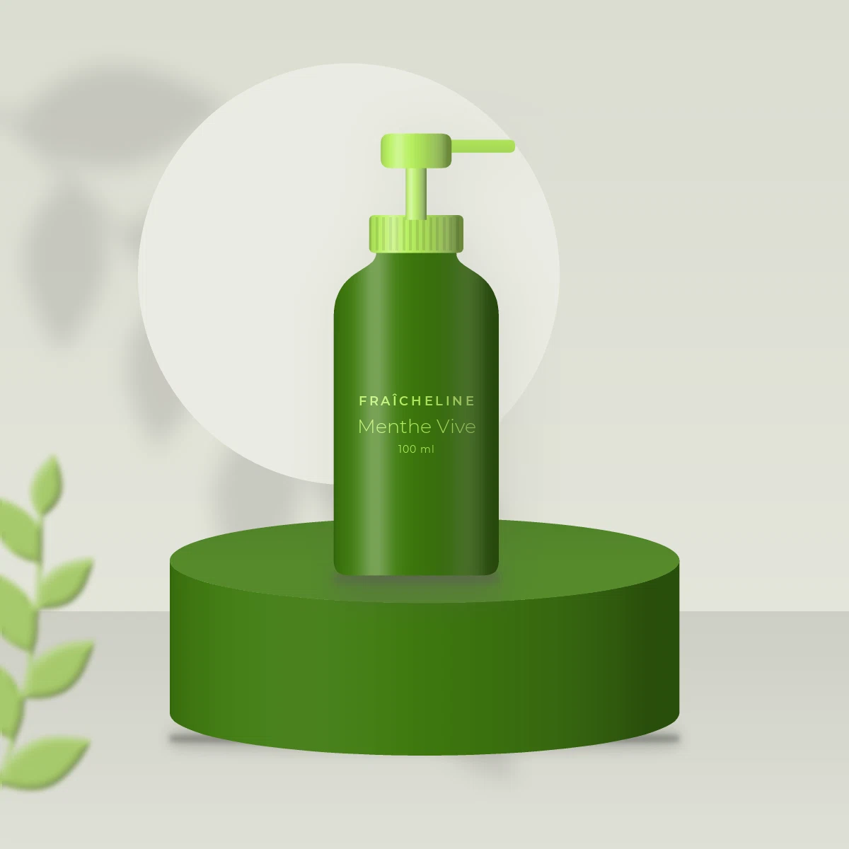 Baume après-rasage revitalisant Menthe Vive – Fraîcheline, photo d'ambiance