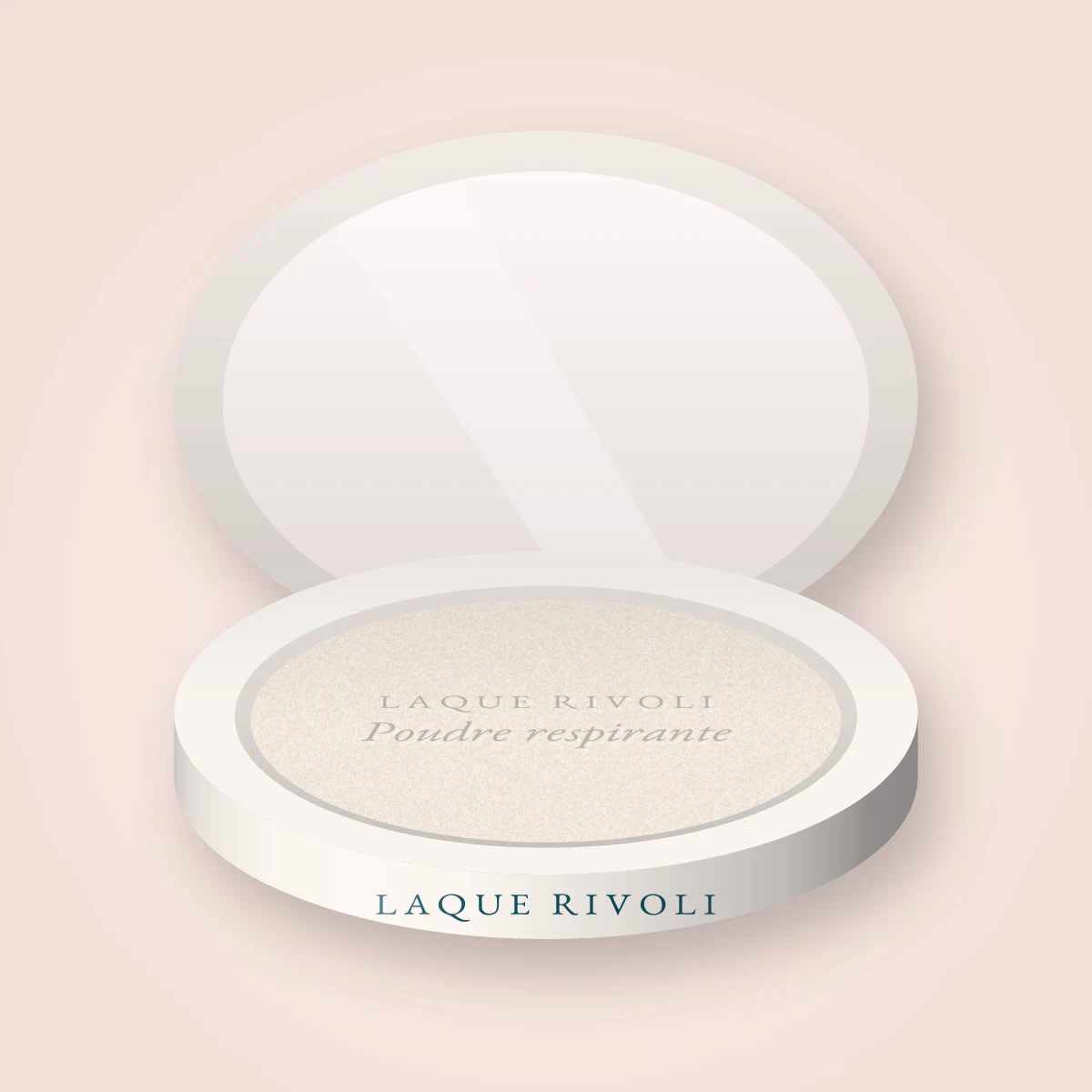 Poudre respirante au thé vert – Laque Rivoli, boîtier 20 g, teinte 01 Translucide