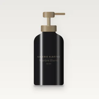 Soin visage tout-en-un Marbre Blanc – Galerie Albâtre, flacon-pompe 50 ml