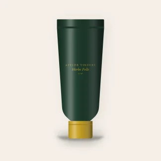 Gommage visage Herbe Folle à l'extrait de kiwi – Atelier Verdure, tube 75 ml