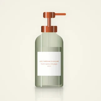 Soin sans rinçage réparation intense à l'extrait de canneberge – Les Jardins d'Aulne, flacon-pompe 100 ml