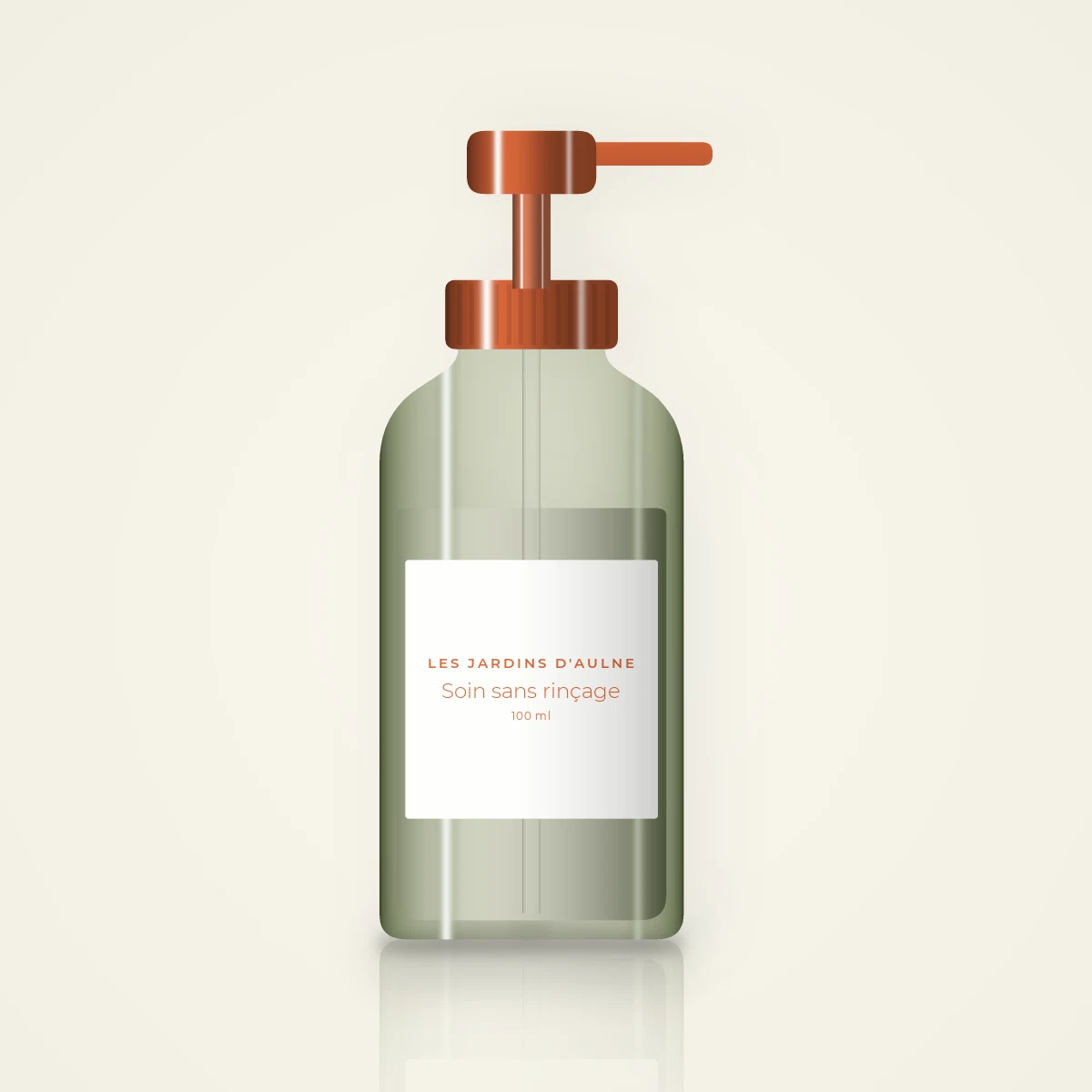 Soin sans rinçage réparation intense à l'extrait de canneberge – Les Jardins d'Aulne, flacon-pompe 100 ml
