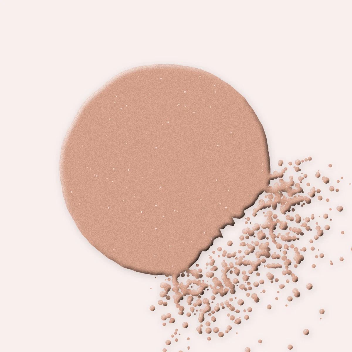 Terre de soleil Pont des Arts à l'huile de macadamia – Rive Opaline, aperçu de la teinte 02 Sable rosé