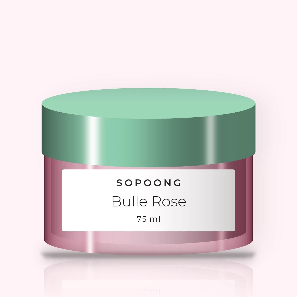 Bulle Rose crème hydratante onctueuse – Sopoong, pot 75 ml