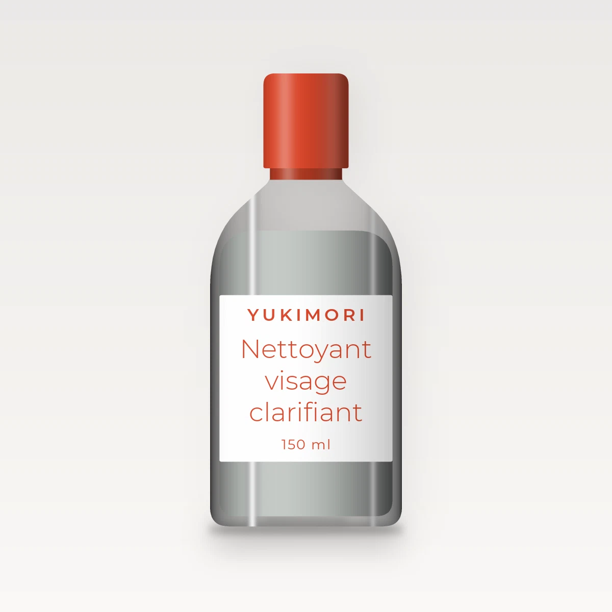 Nettoyant visage clarifiant à l'extrait de concombre – Yukimori, flacon 150 ml