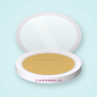 Enlumineur éclat naturel au beurre de karité – Chromalie, boîtier 4,5 g, teinte Doré