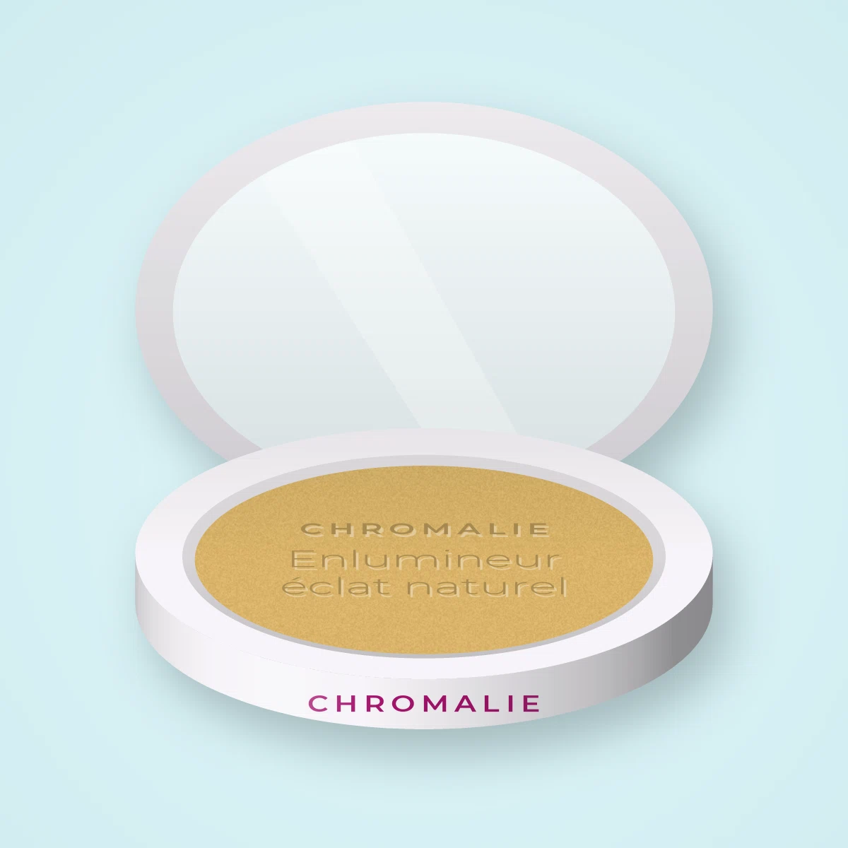 Enlumineur éclat naturel au beurre de karité – Chromalie, boîtier 4,5 g, teinte Doré