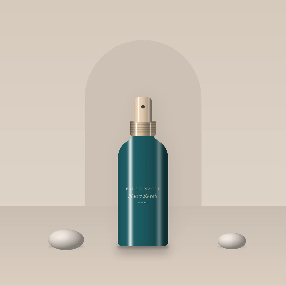 Lotion tonique Nacre Royale à l'acide lactique – Palais Nacré, photo d'ambiance