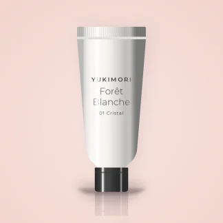 Gloss Forêt Blanche à l'huile de rose musquée – Yukimori, tube 4 ml, teinte 01 Cristal