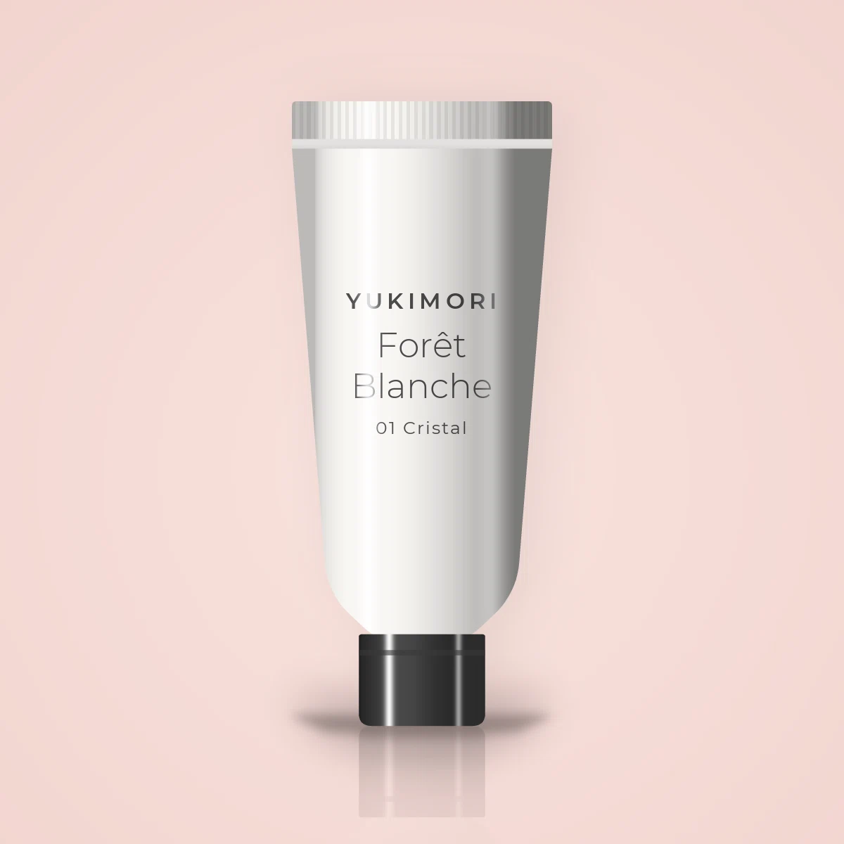 Gloss Forêt Blanche à l'huile de rose musquée – Yukimori, tube 4 ml, teinte 01 Cristal