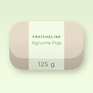 Savon Agrume Pop visage et corps – Fraîcheline, pain 125 g