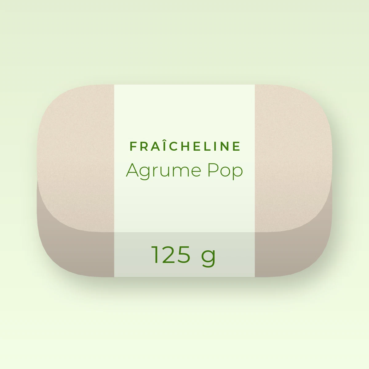 Savon Agrume Pop visage et corps – Fraîcheline, pain 125 g